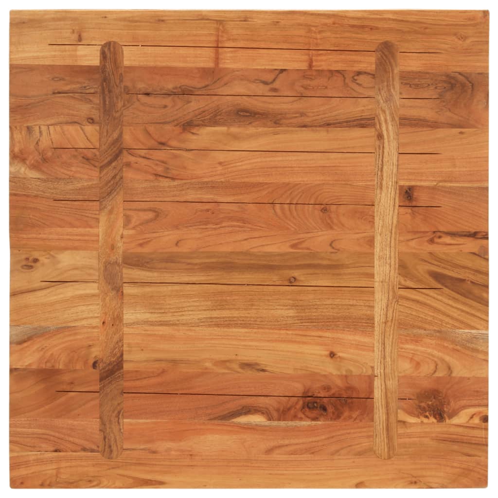 Stolna ploča 80x80x3,8 cm četvrtasta od masivnog drva bagrema