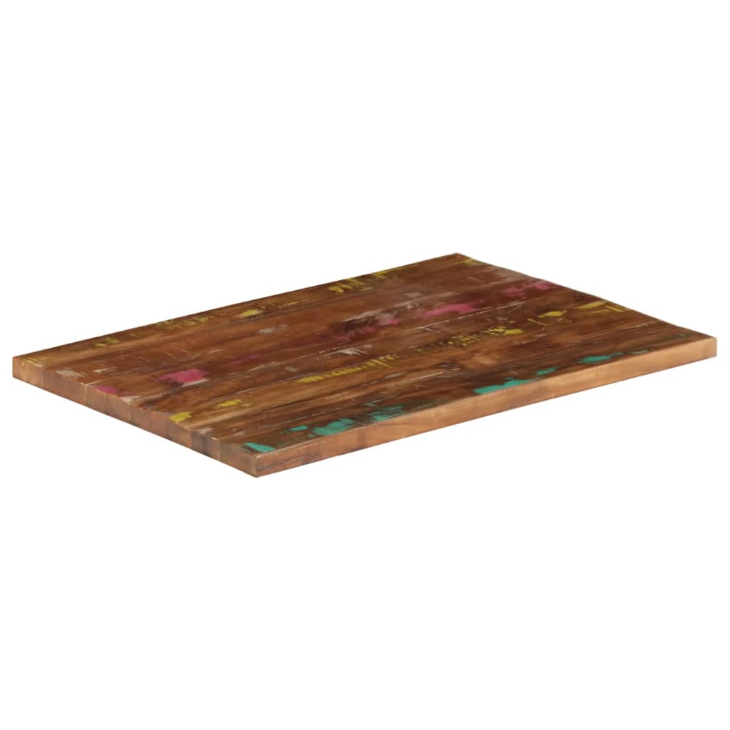 Stolna ploča 80x70x1,5 cm pravokutna masivno obnovljeno drvo