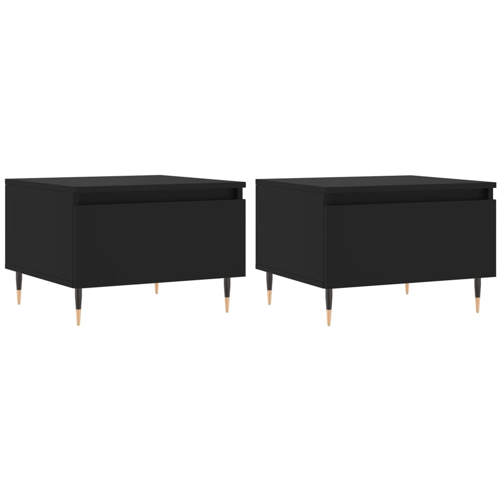 Stolići za kavu 2 kom crni 50 x 46 x 35 cm konstruirano drvo