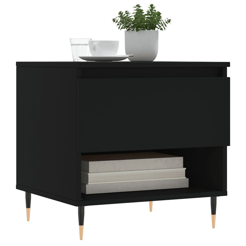 Stolići za kavu 2 kom crni 50x46x50 cm od konstruiranog drva