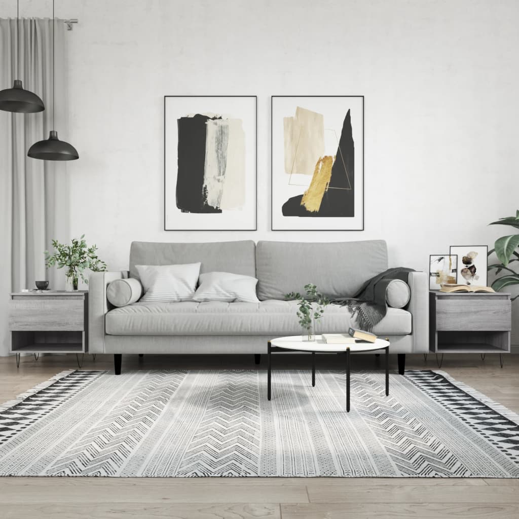 Stolići za kavu 2 kom boja hrast 50x46x50 cm konstruirano drvo