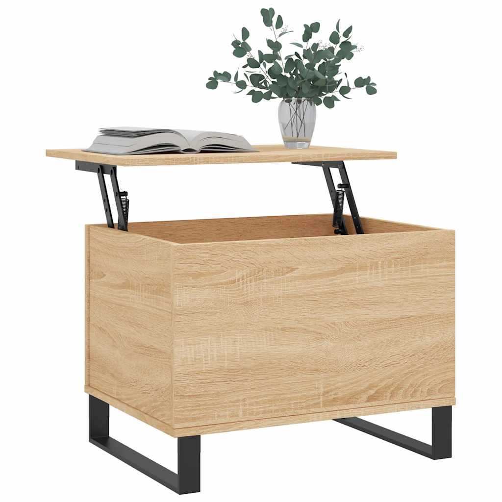 Stolić za kavu boja hrasta 60 x 44,5 x 45 cm konstruirano drvo