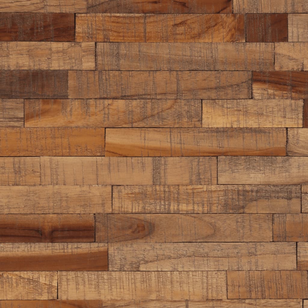 Stolić za kavu 55x55x40 cm od masivne obnovljene tikovine