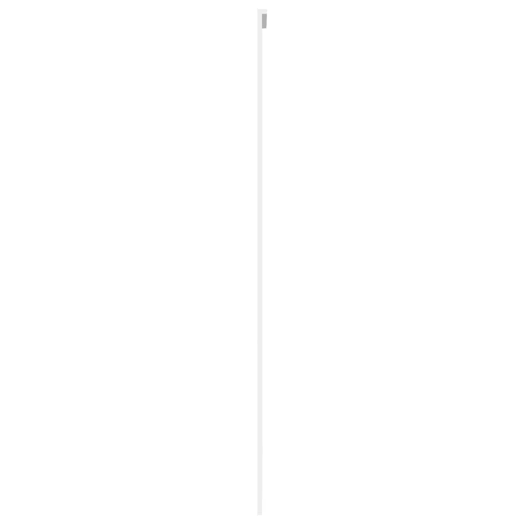 Klizna vrata bijela 102,5x205 cm od kaljenog stakla i aluminija