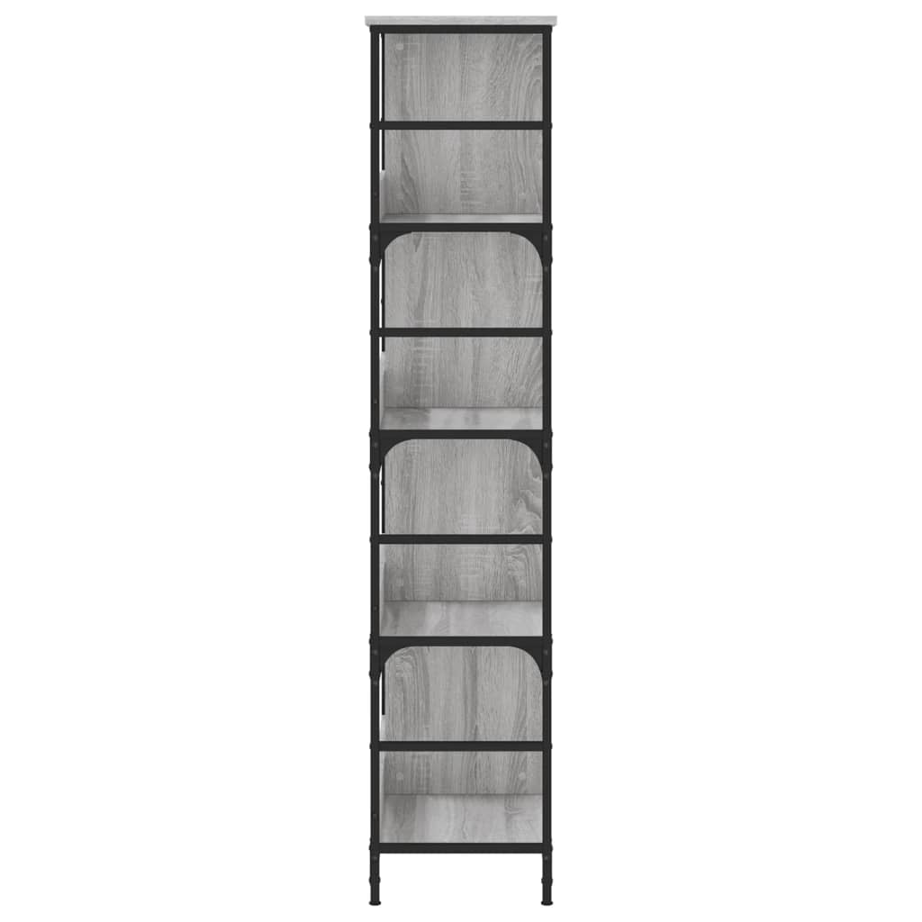 Police za knjige boja hrasta 78,5x33x153 cm konstruirano drvo