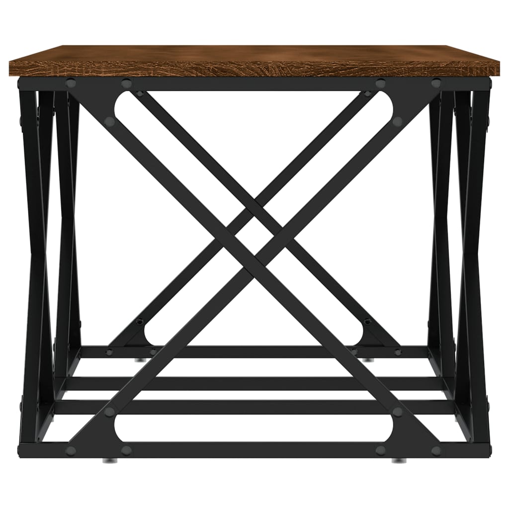 Stolić za kavu smeđa boja hrasta 100x49x40 cm konstruirano drvo