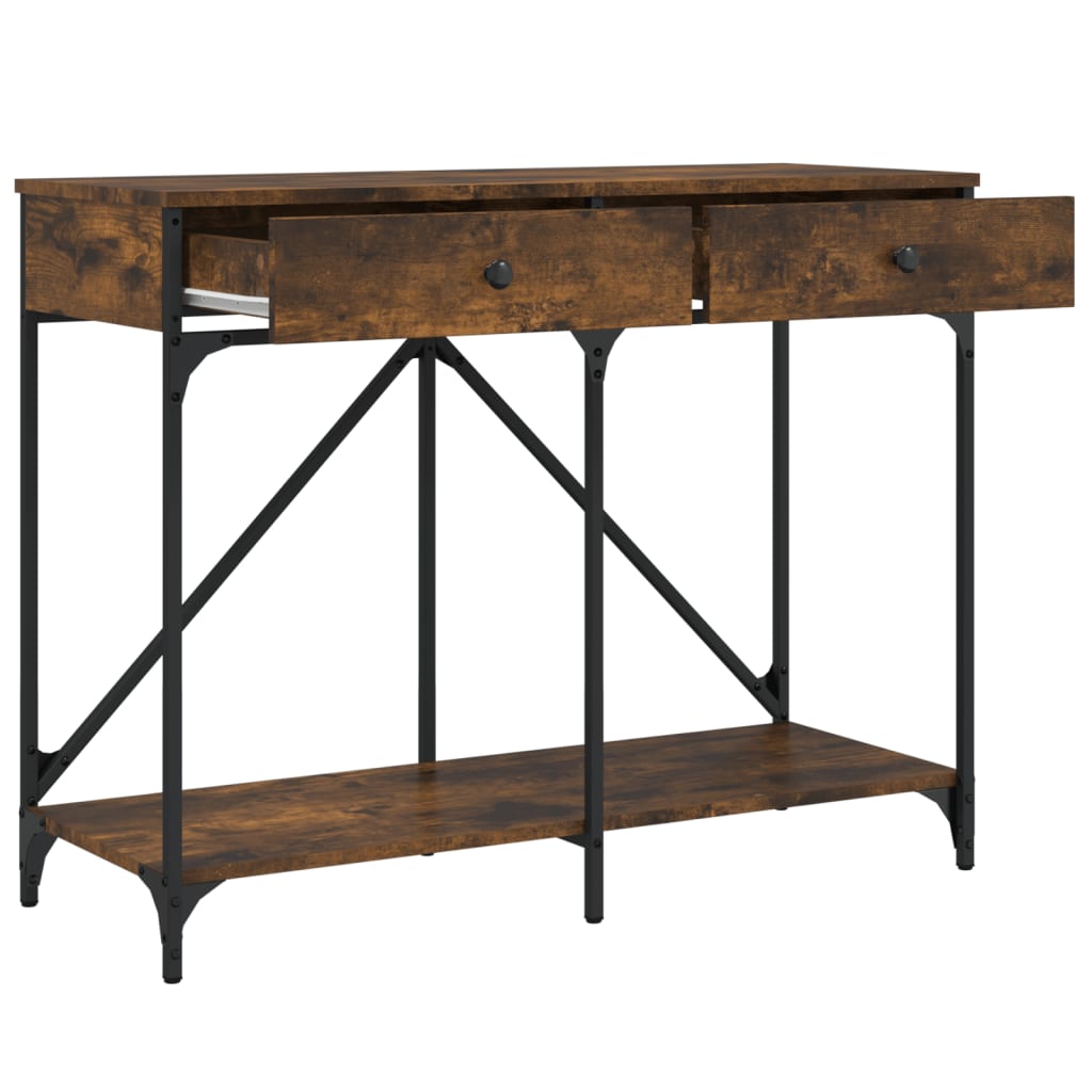 Konzolni stol boja hrasta 100x39x78,5 cm od konstruiranog drva