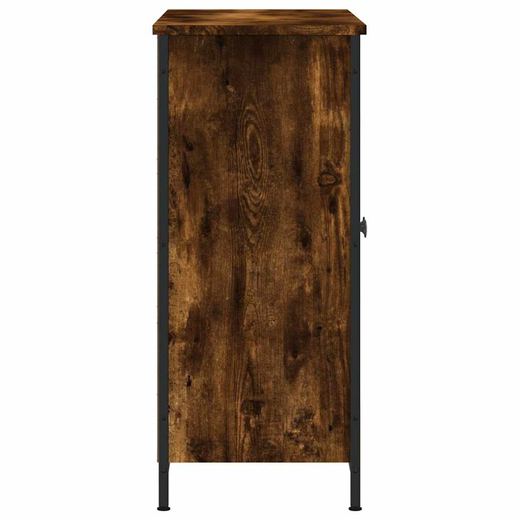 Komoda boja dimljenog hrasta 100 x 33 x 75 cm konstruirano drvo