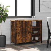 Komoda boja dimljenog hrasta 100 x 33 x 75 cm konstruirano drvo