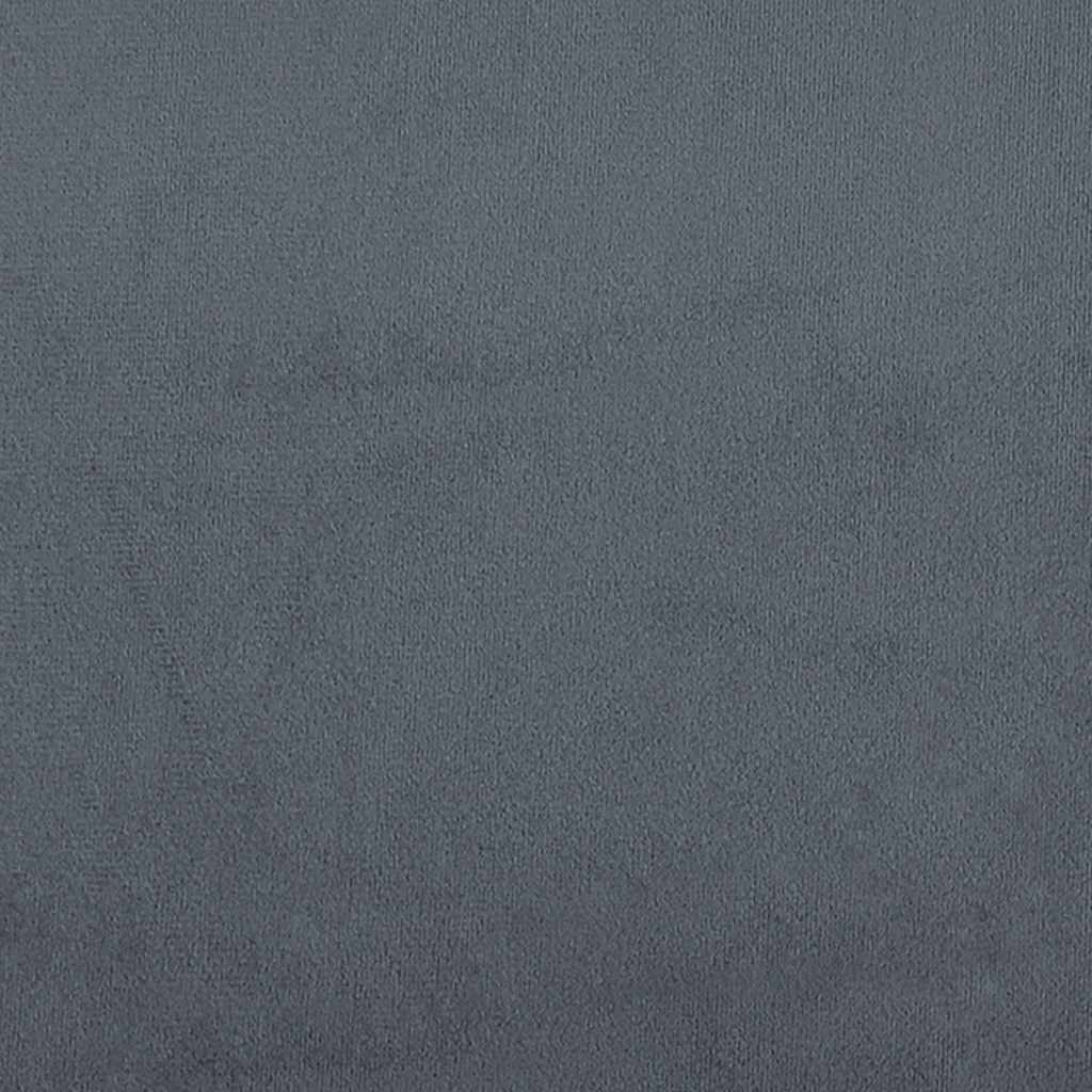 Dvosjed tamnosivi 120 cm baršunasti