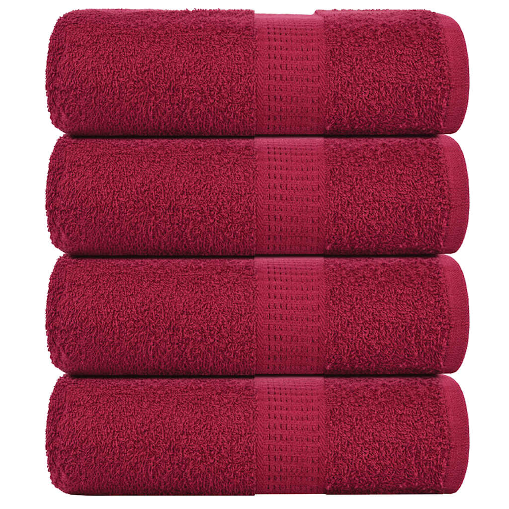Ručnici za pranje FROGN 4 kom. Bordo 30x30 cm 360 g/m²