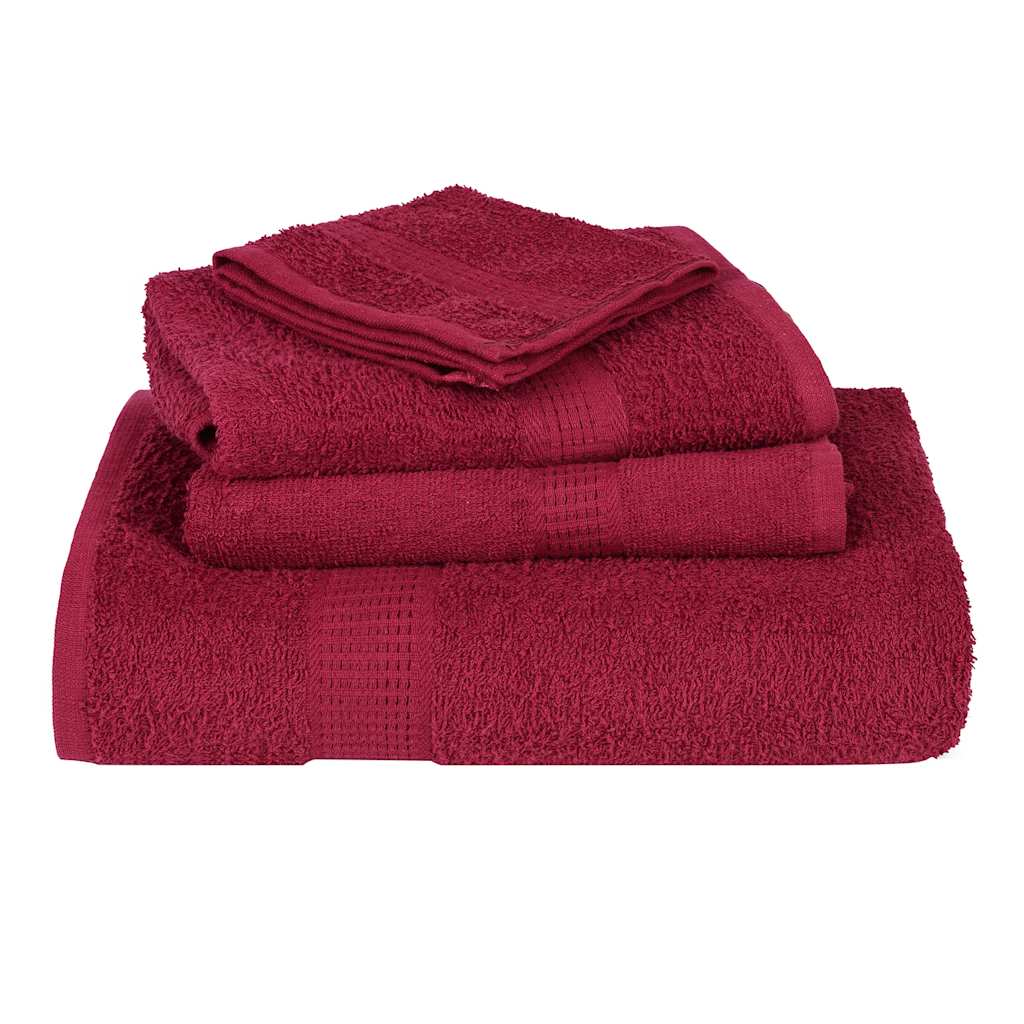 Ručnici za goste FROGN 10 kom. Bordo 30x50 cm 360 g/m²