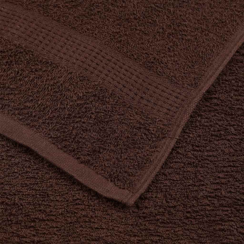 Ručnici za goste FROGN 10 kom. Smeđi 30x50 cm 360 g/m²