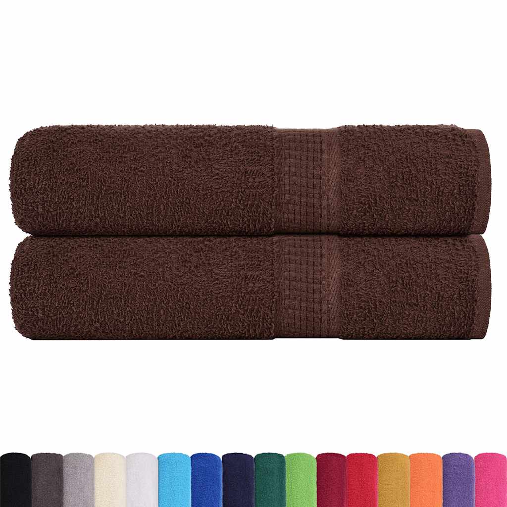 Ručnici za ruke FROGN 2 kom. Smeđi 50x100 cm 360 g/m²