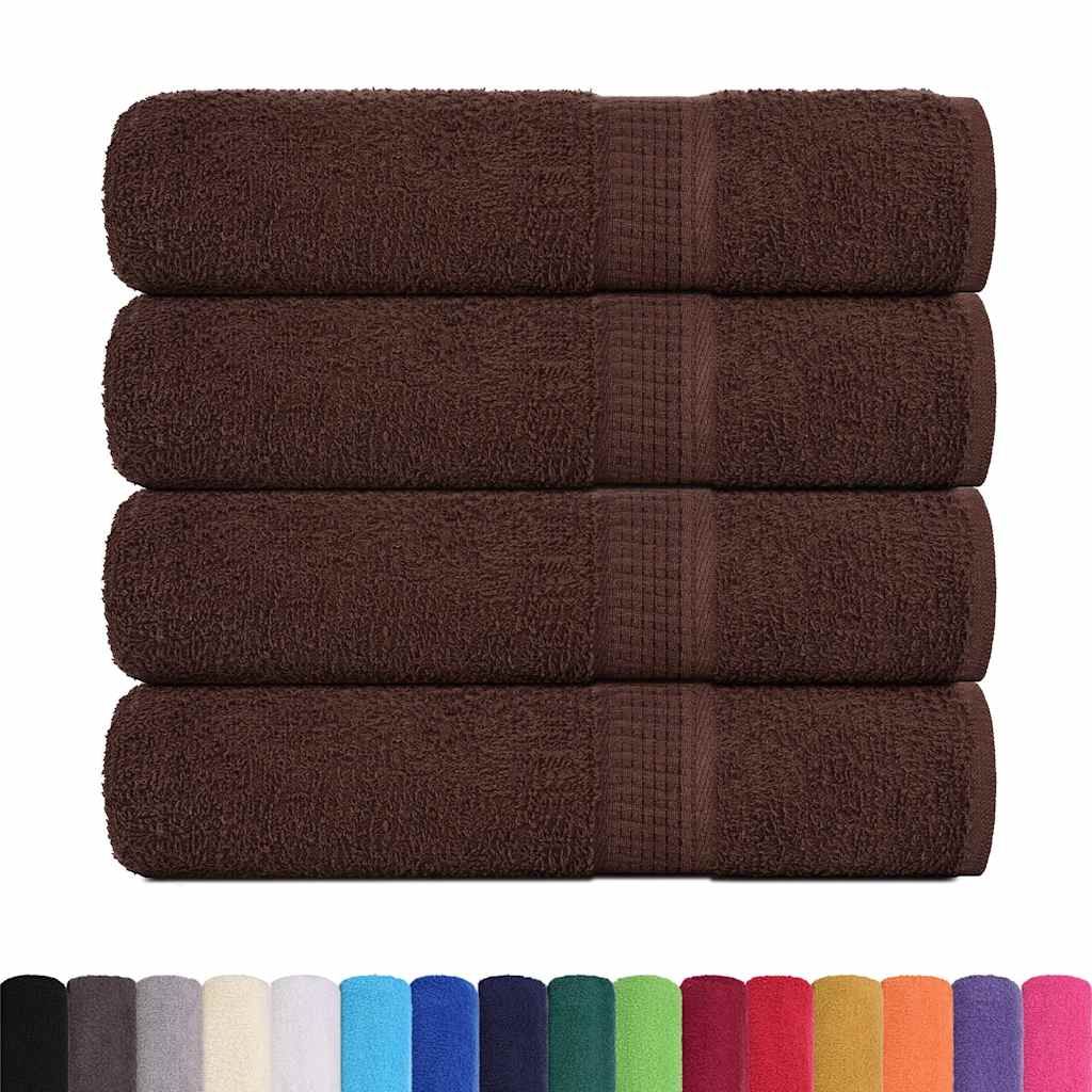 Ručnici za kupanje FROGN 4 kom smeđi 100x150 cm 360 g/m²