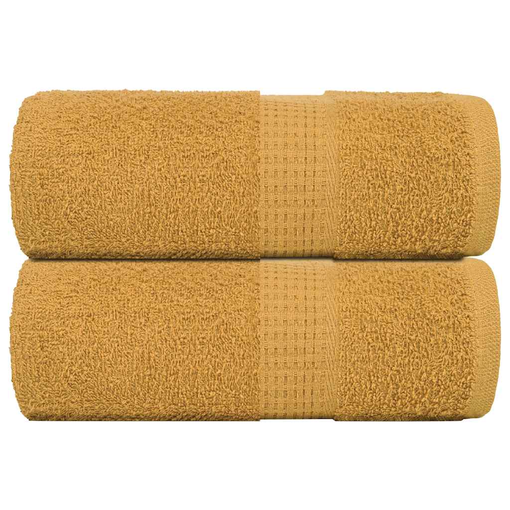 Ručnici za goste FROGN 2 kom. zlatne boje 30x50 cm 360 g/m²