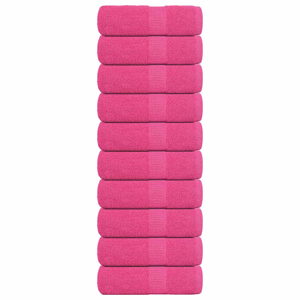 Ručnici za pranje ŽABA 10 kom. Roze 30x30 cm 360 g/m²