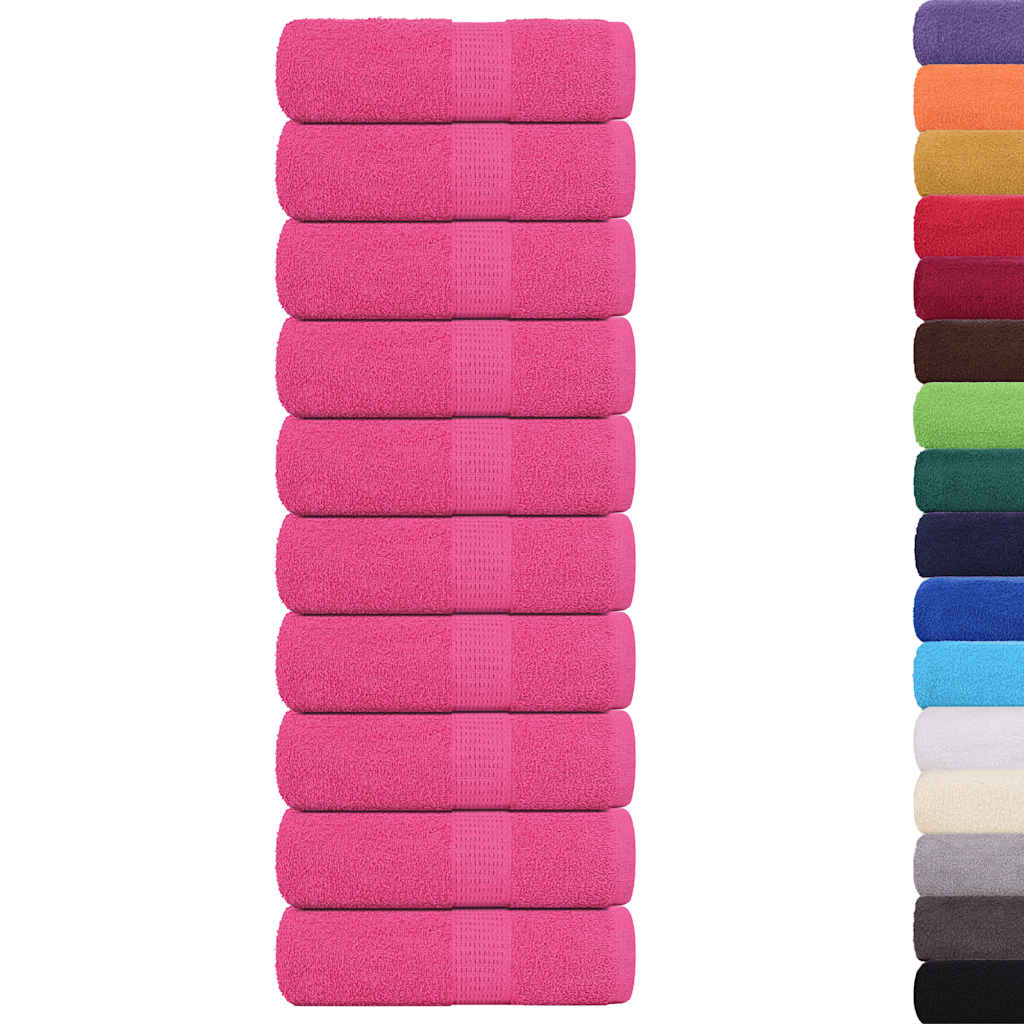 Ručnici za pranje ŽABA 10 kom. Roze 30x30 cm 360 g/m²