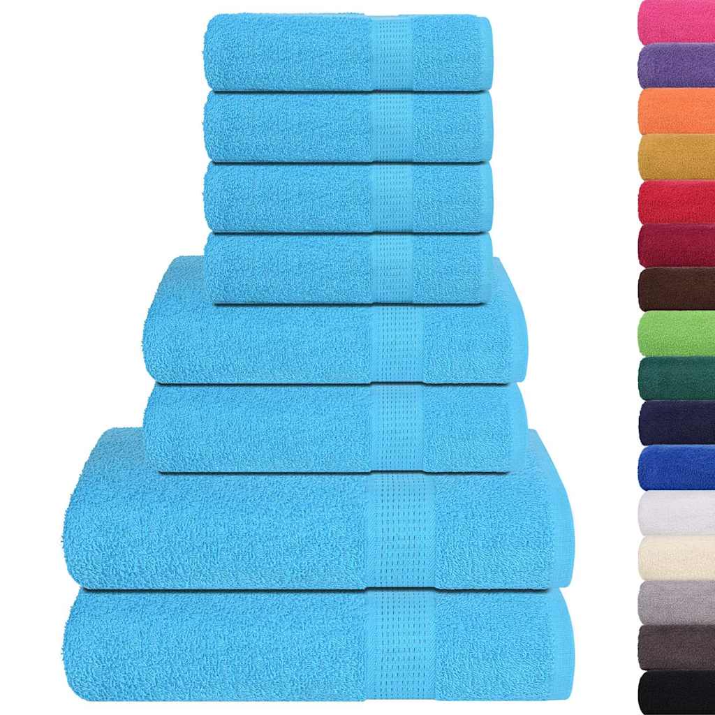 Set ručnika od 8 dijelova FROGN tirkizni 360 g/m²