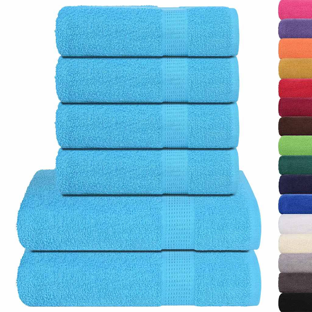 Set ručnika od 6 dijelova FROGN tirkizni 360 g/m²