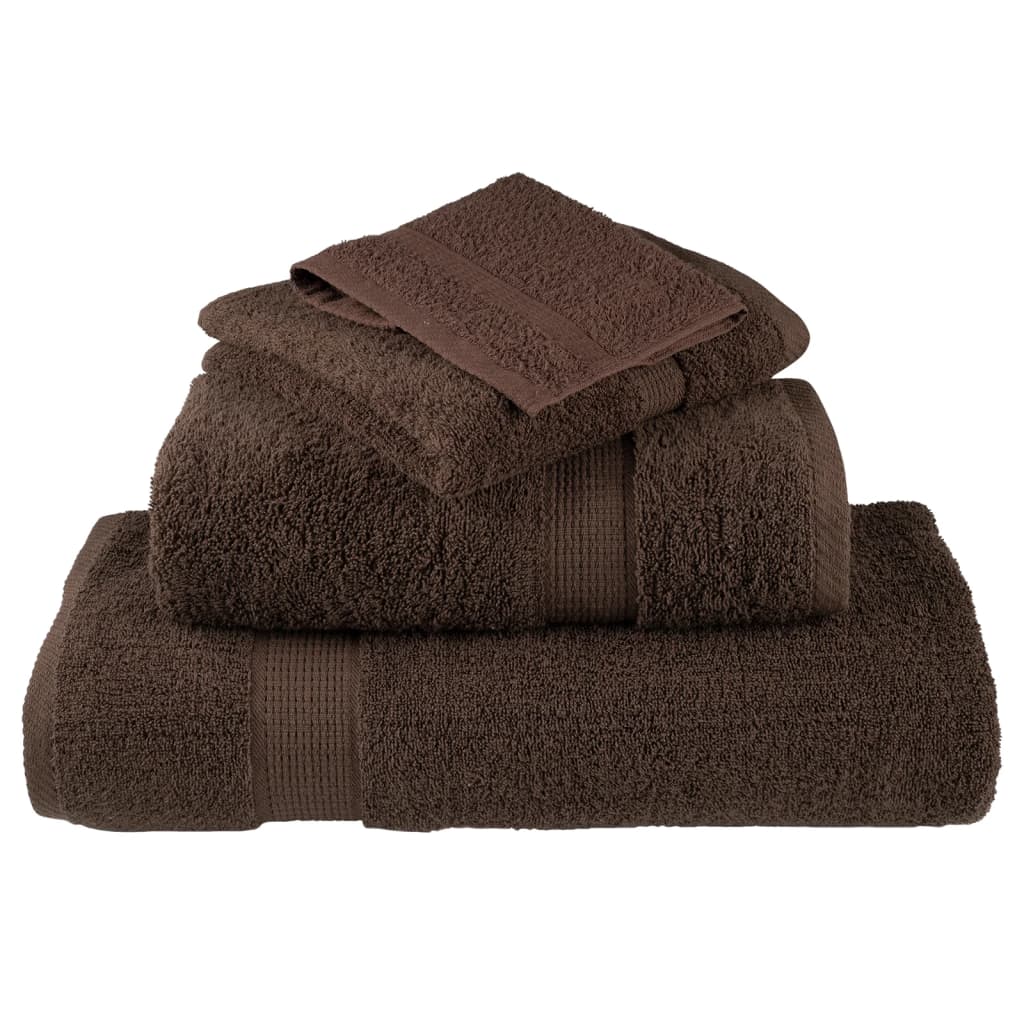 Premium ručnici za ruke SOLUND 2 kom. smeđi 50x100 cm 600 g/m²