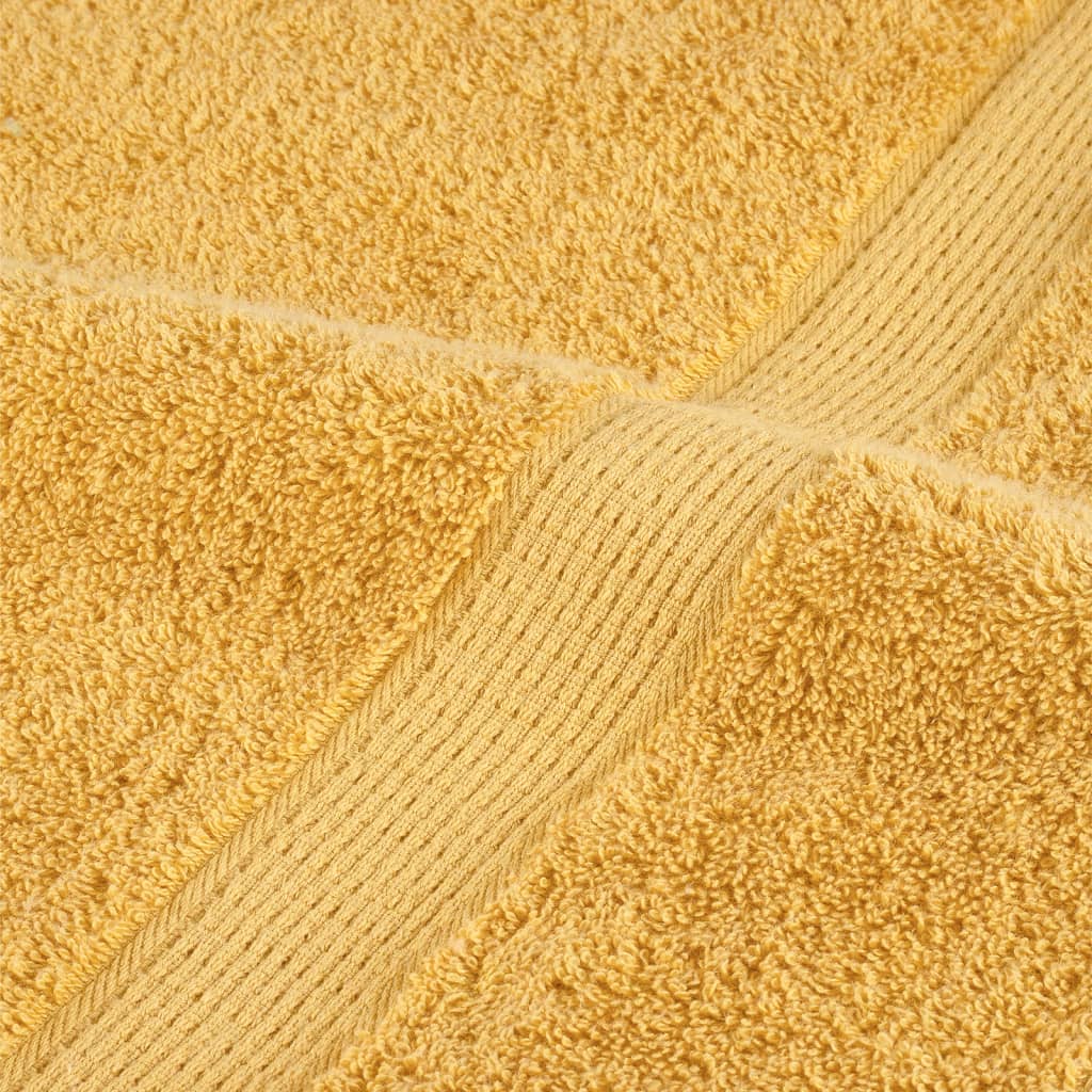 Premium ručnici za pranje SOLUND 2 kom. zlatne boje 30x30 cm 600 g/m²
