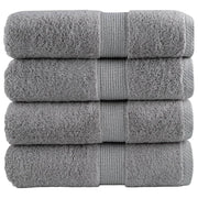 Premium ručnici za pranje SOLUND 4 kom. sive 30x30 cm 600 g/m²
