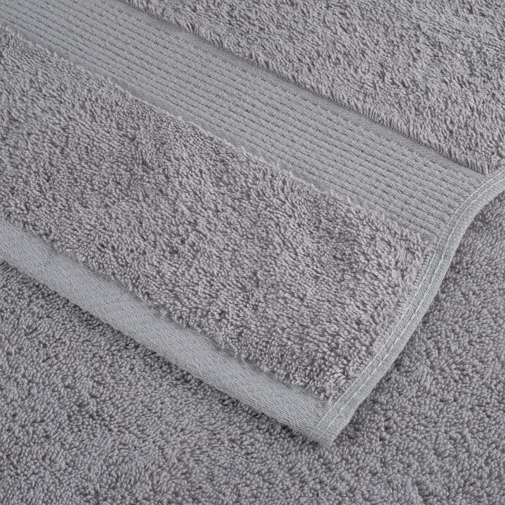 Premium ručnici za goste SOLUND 2 kom. sive 30x50 cm 600 g/m²