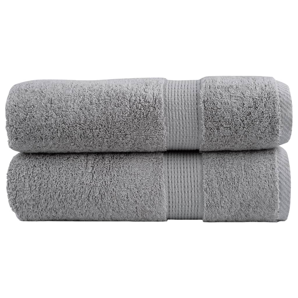 Premium ručnici za ruke SOLUND 2 kom. sivi 50x100 cm 600 g/m²