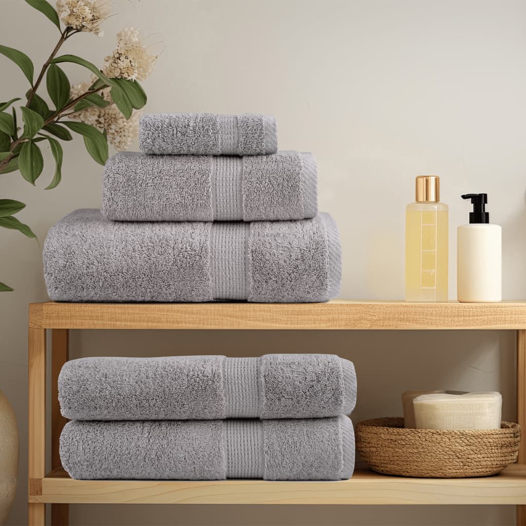 Premium ručnici za ruke SOLUND 2 kom. sivi 50x100 cm 600 g/m²