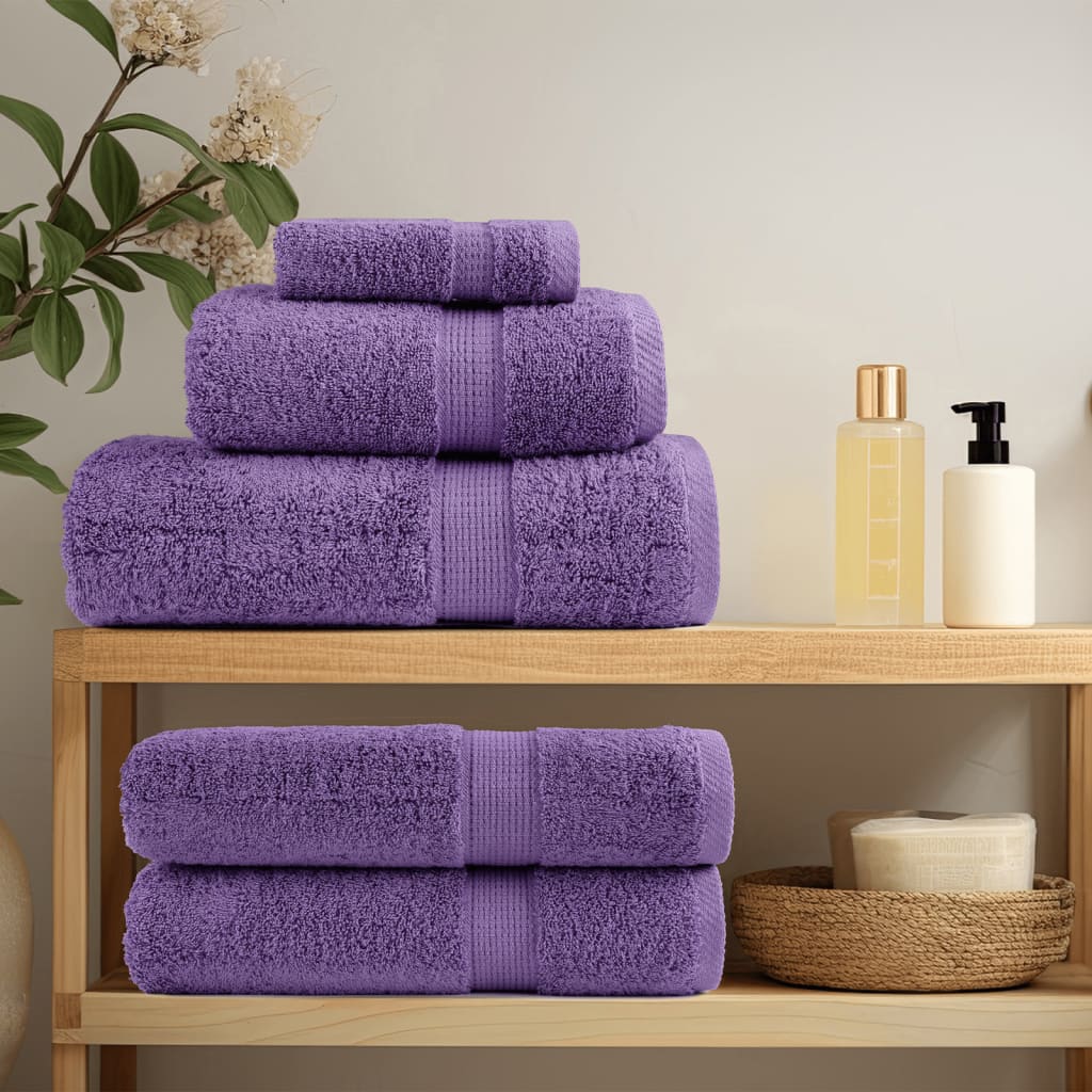 Premium ručnici za pranje SOLUND 4 kom. ljubičaste 30x30 cm 600 g/m²