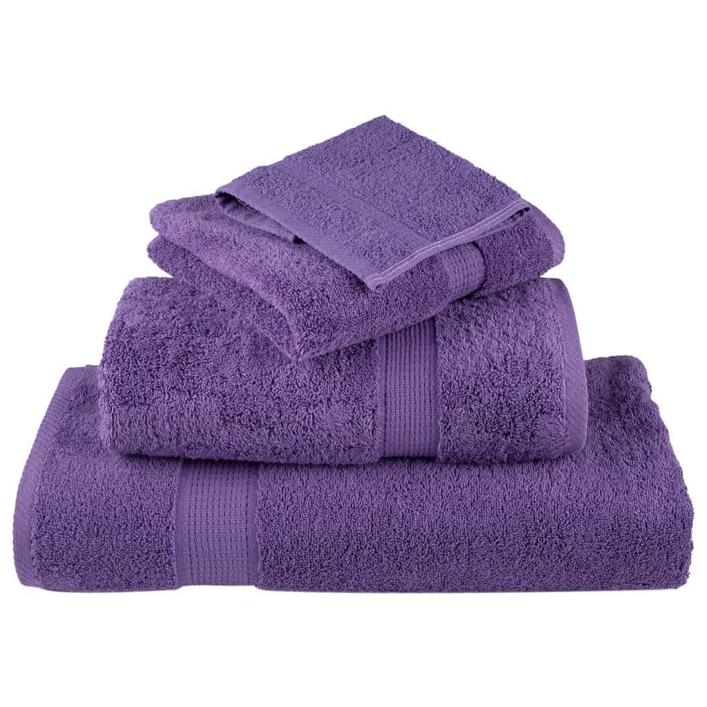 Premium ručnici za pranje SOLUND 4 kom. ljubičaste 30x30 cm 600 g/m²