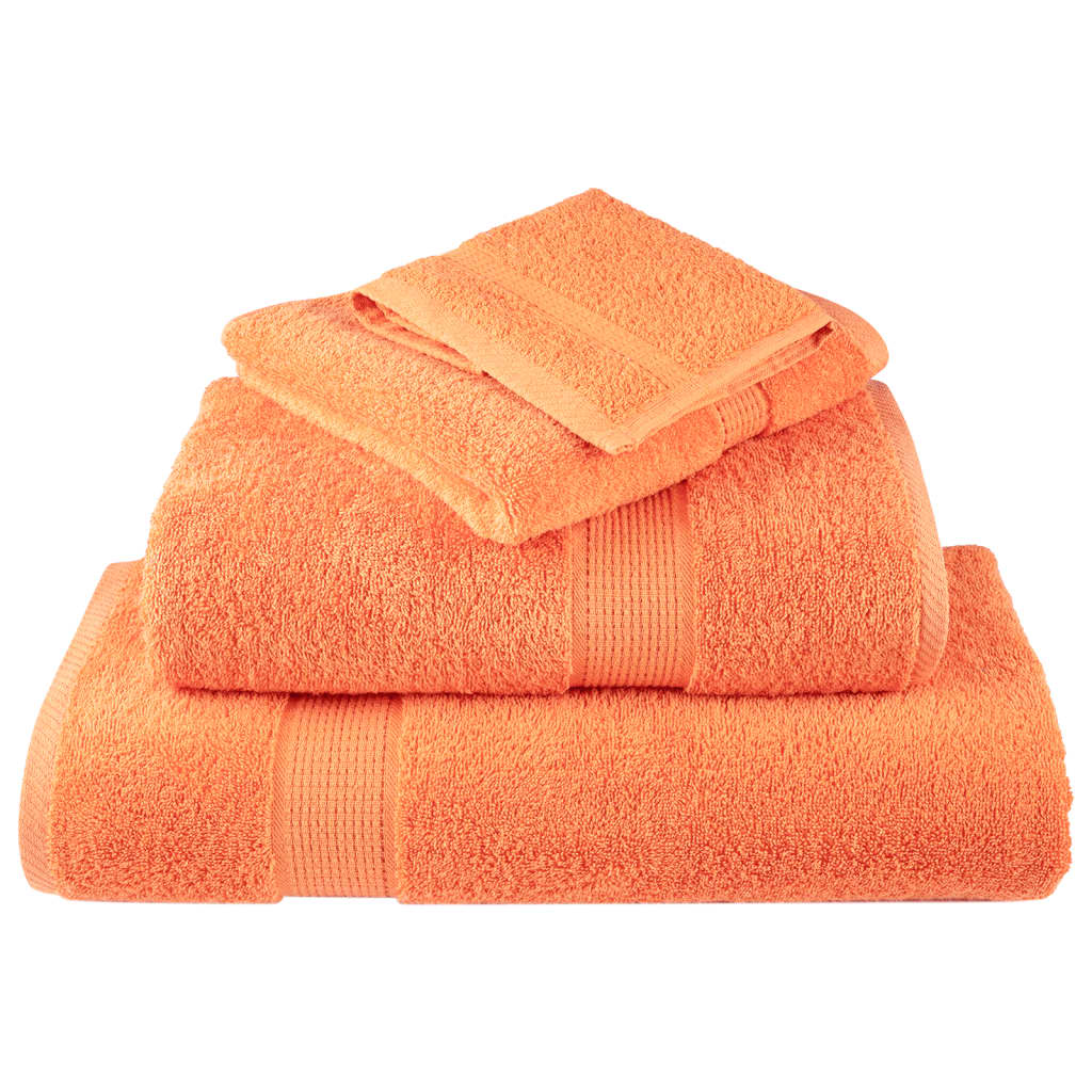 Premium ručnici za pranje SOLUND 4 kom. narančaste 30x30 cm 600 g/m²