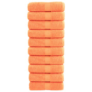 Premium ručnici za pranje SOLUND 10 kom. narančaste boje 30x30 cm 600 g/m²