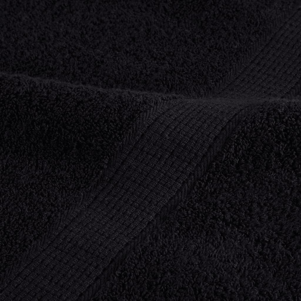 Premium ručnici za goste SOLUND 2 kom. crni 30x50 cm 600 g/m²