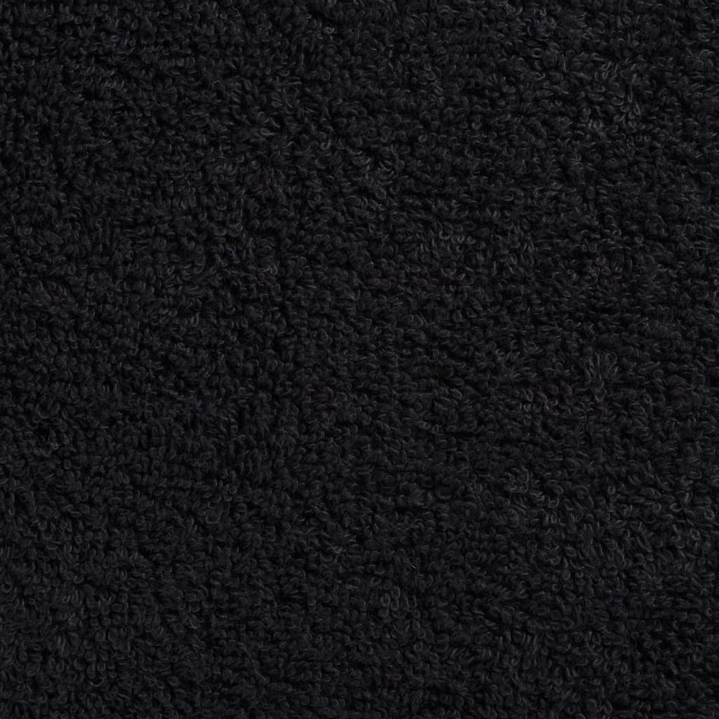 Premium ručnici za goste SOLUND 10 kom. crni 30x50 cm 600 g/m²