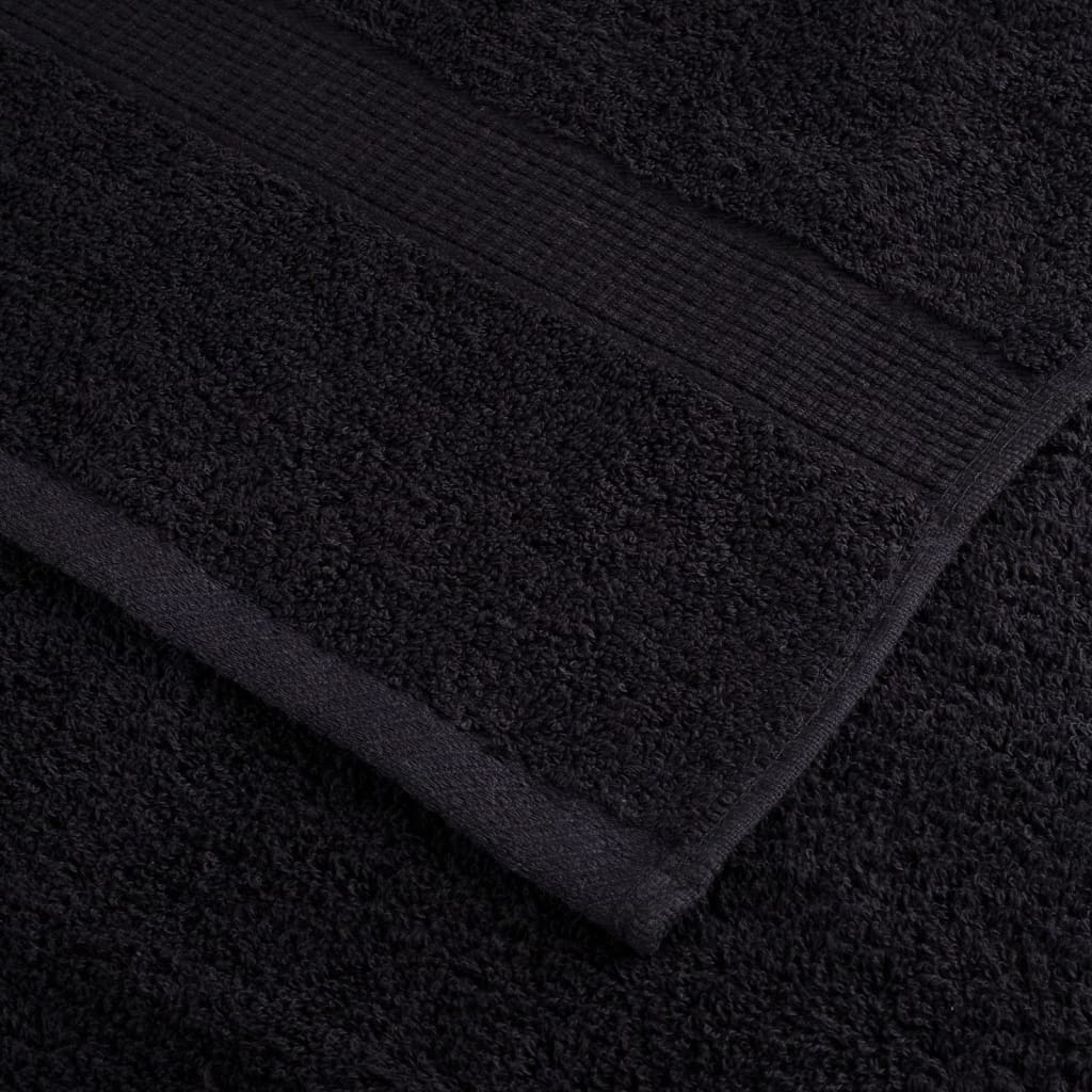 Premium ručnici za ruke SOLUND 2 kom. crni 50x100 cm 600 g/m²