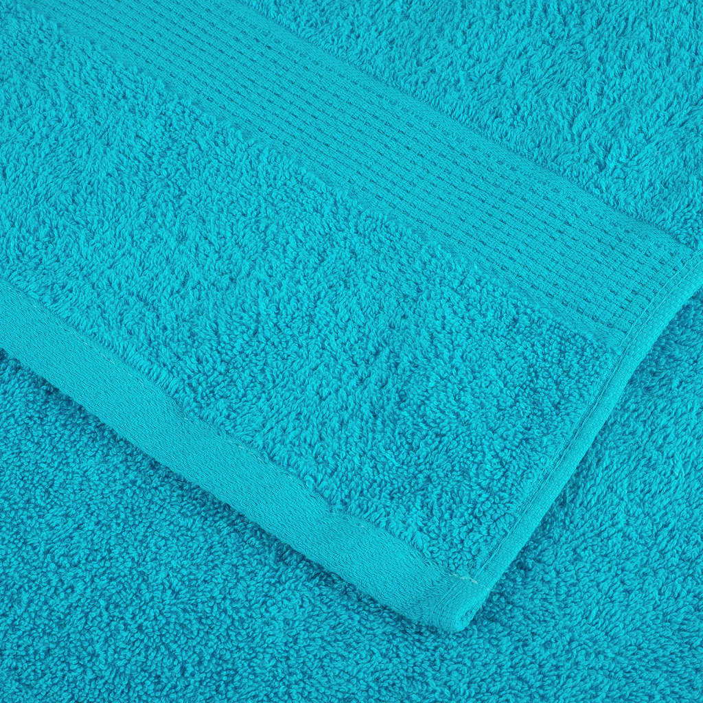 Premium ručnici za goste SOLUND 4 kom. tirkizne boje 30x50 cm 600 g/m²