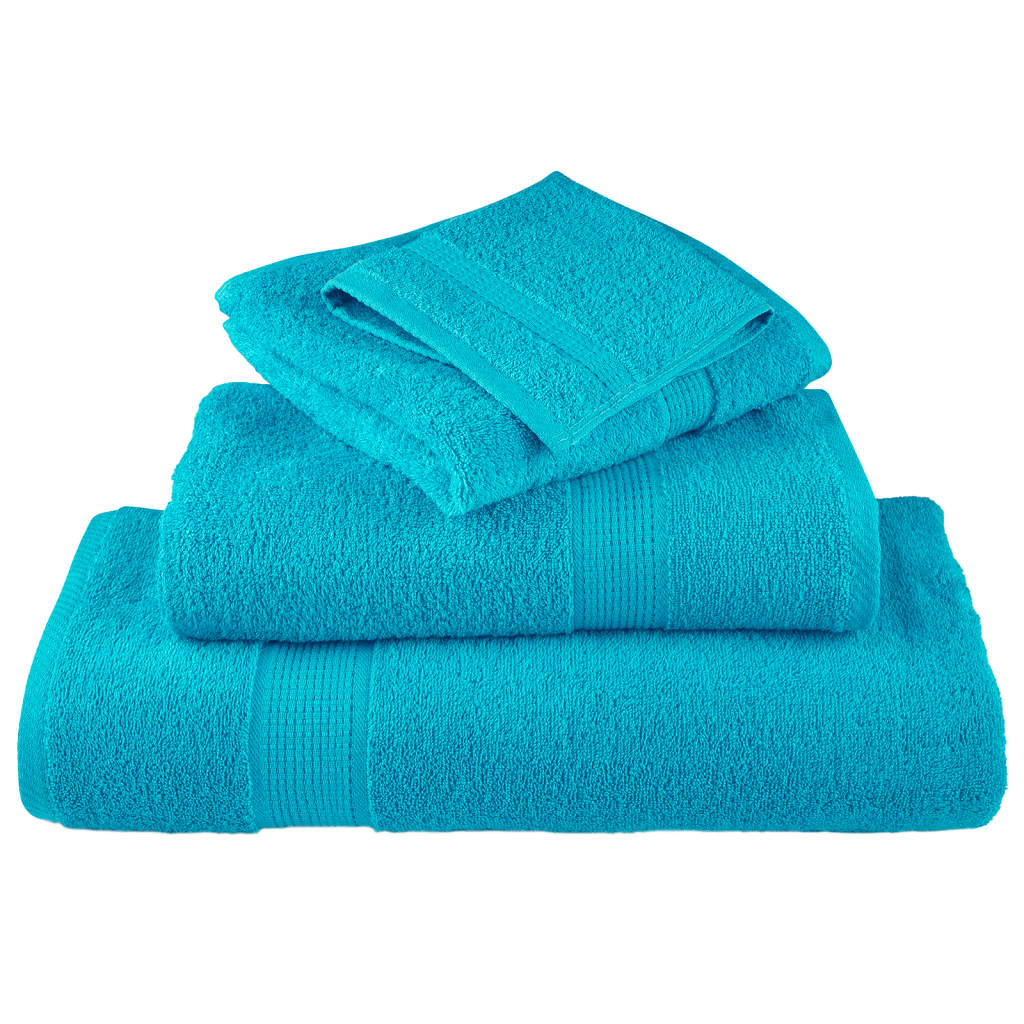 Premium ručnici za ruke SOLUND 2 kom. tirkizni 50x100 cm 600 g/m²