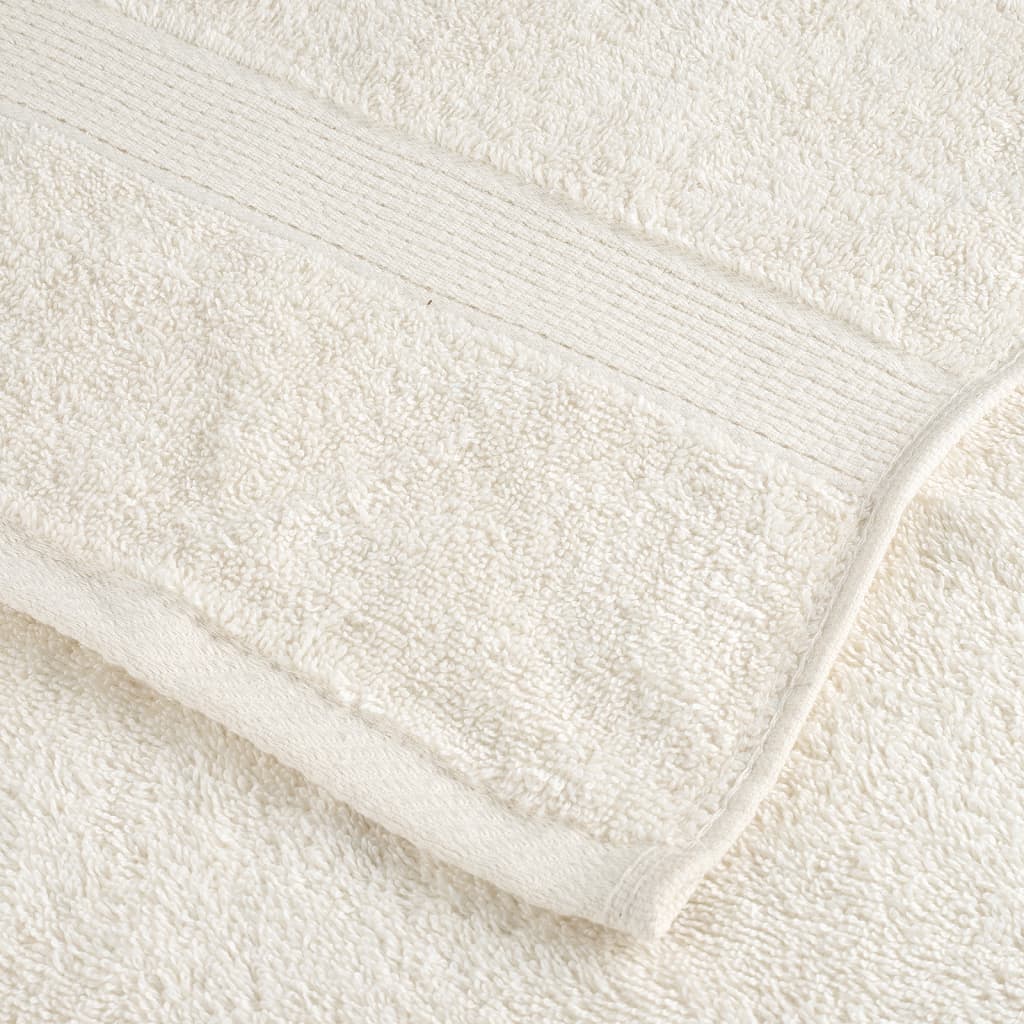Premium ručnici za pranje SOLUND 10 kom. krem boje 30x30 cm 600 g/m²