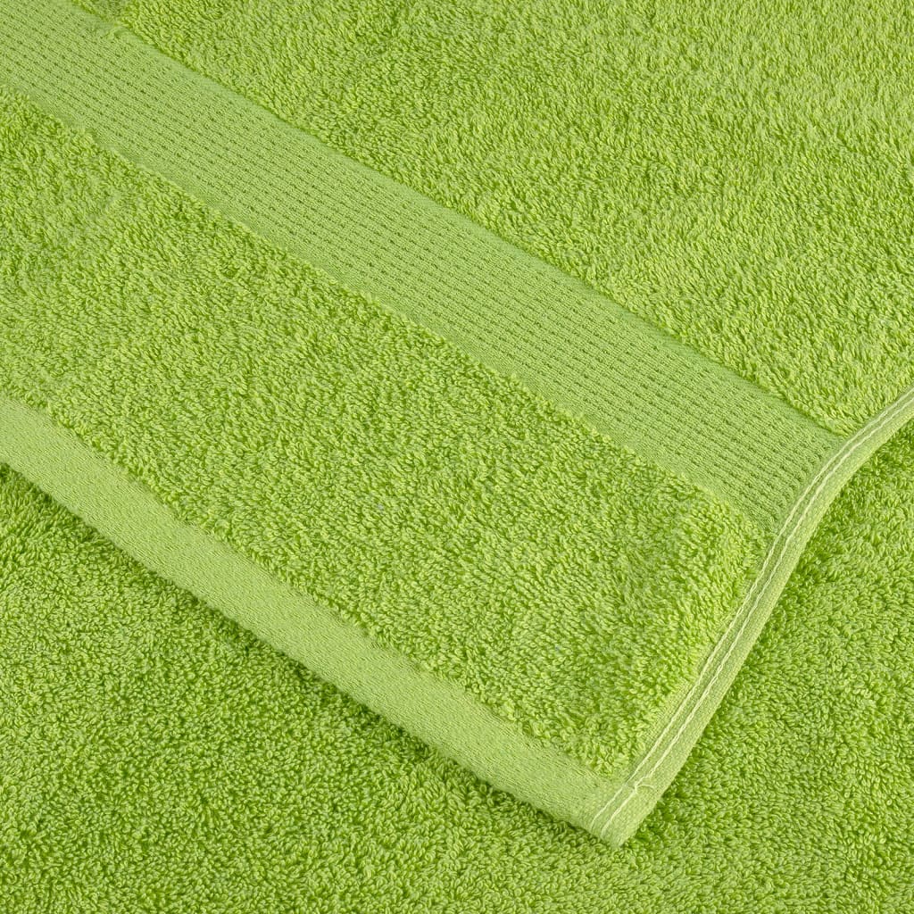 Premium ručnici za goste SOLUND 2 kom. zelene boje jabuke 30x50 cm 600 g/m²
