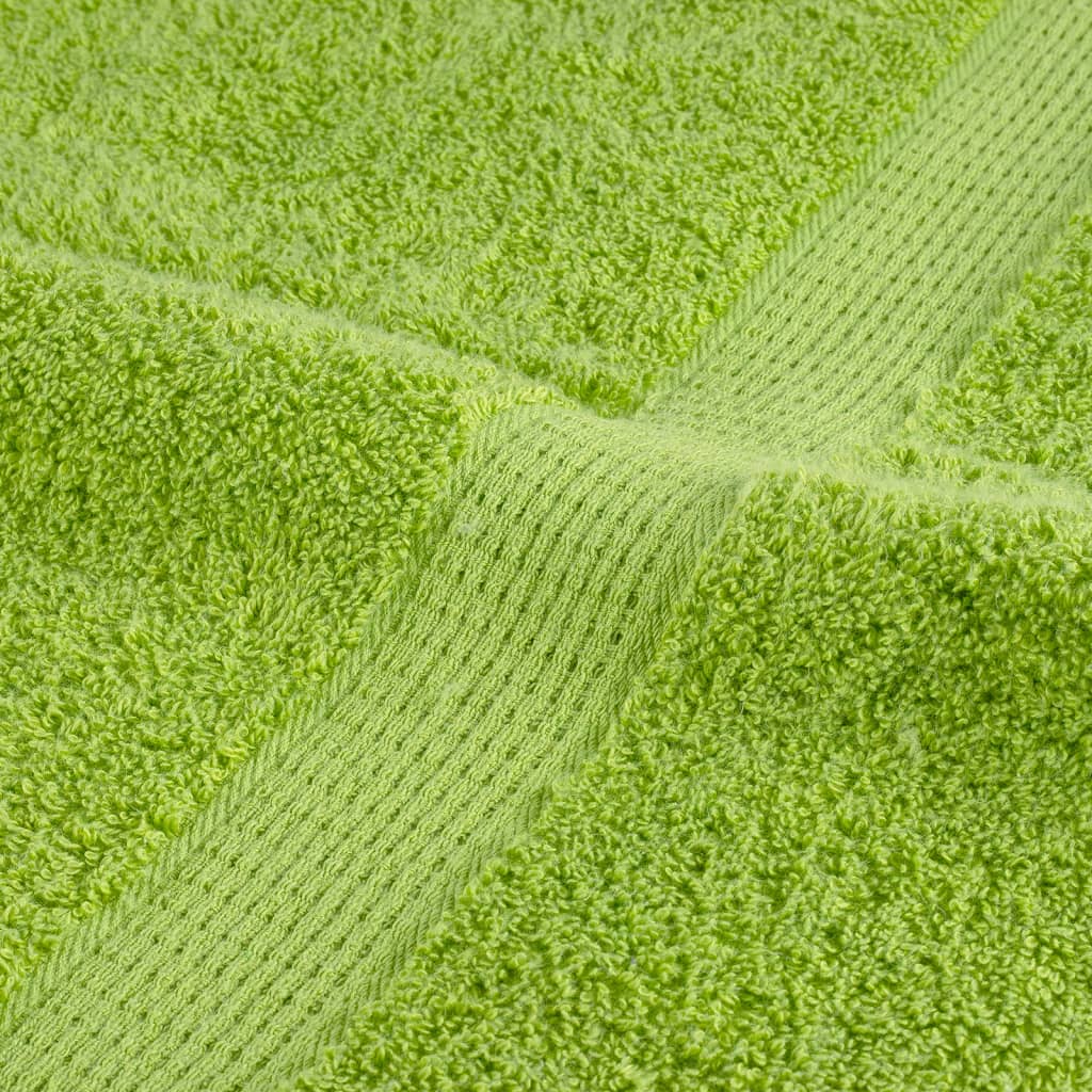 Premium ručnici za goste SOLUND 2 kom. zelene boje jabuke 30x50 cm 600 g/m²
