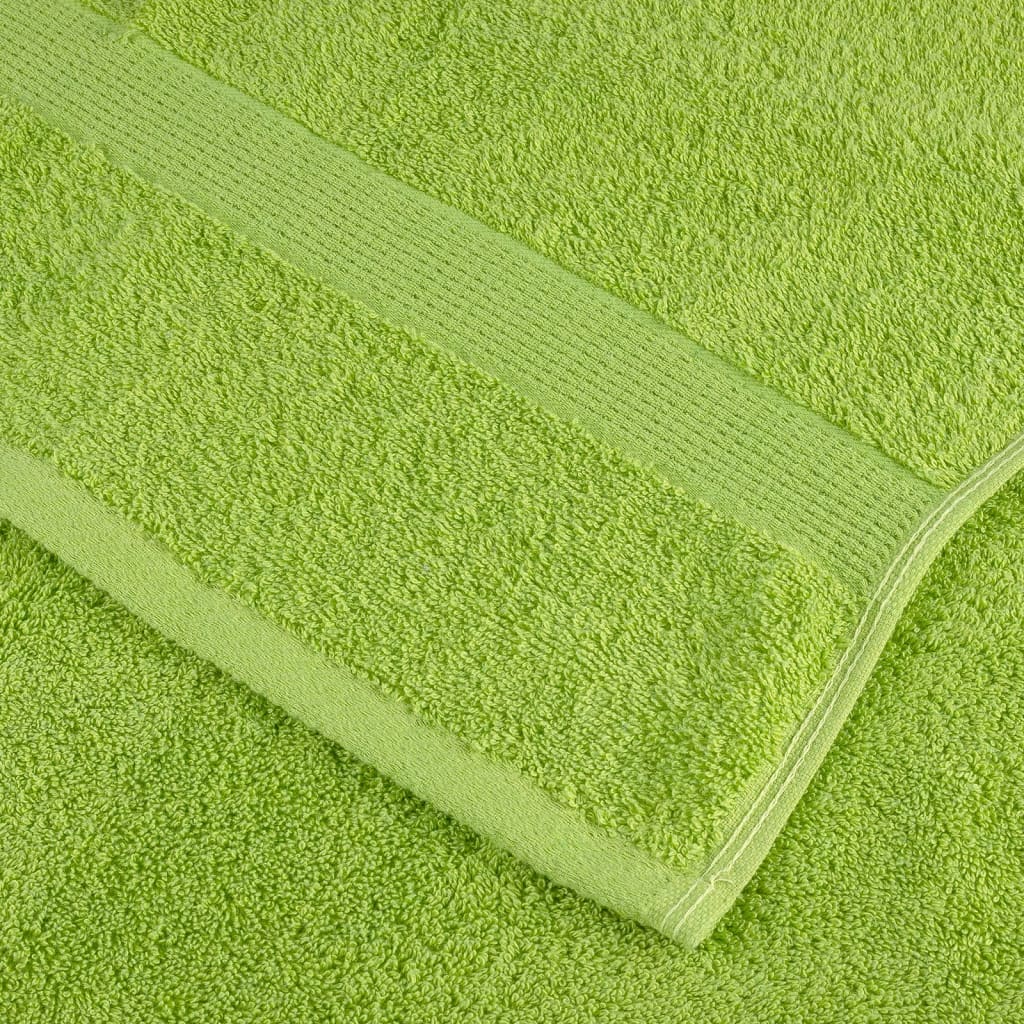 Premium ručnici za ruke SOLUND 2 kom. zelene boje jabuke 50x100 cm 600 g/m²