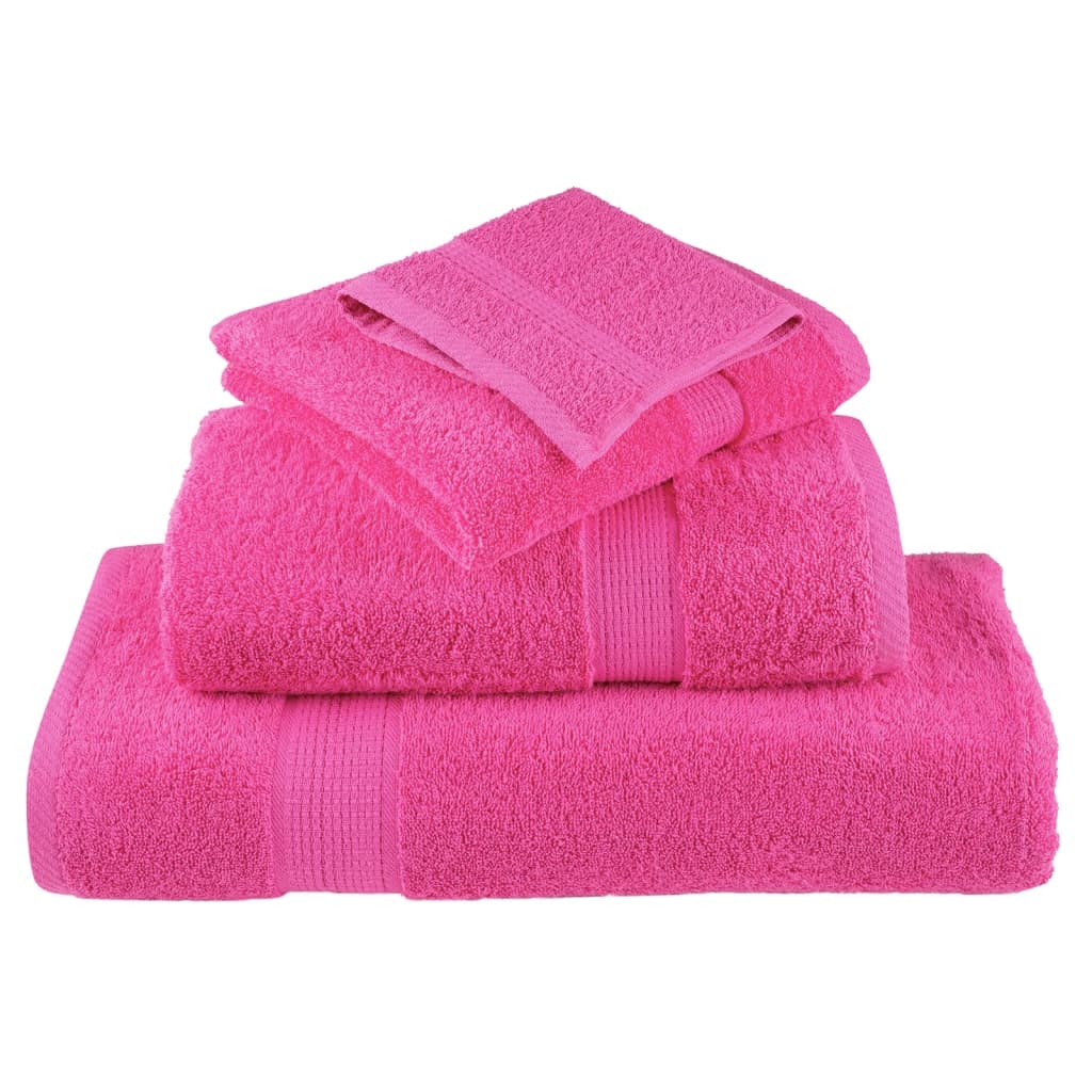 Premium ručnici za pranje SOLUND 10 kom. ružičaste 30x30 cm 600 g/m²
