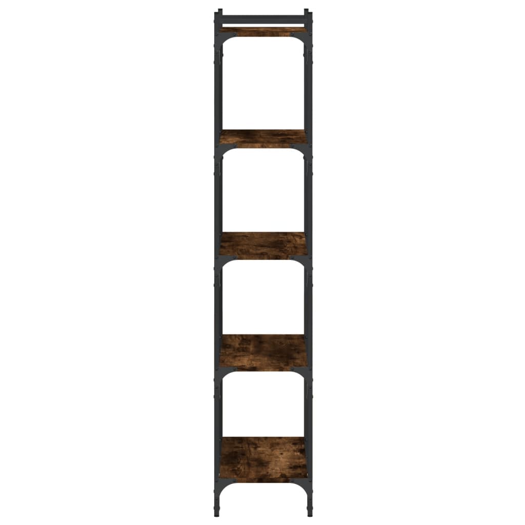 Regal za knjige s 5 razina boja hrasta 60 x 30 x 154 cm drveni