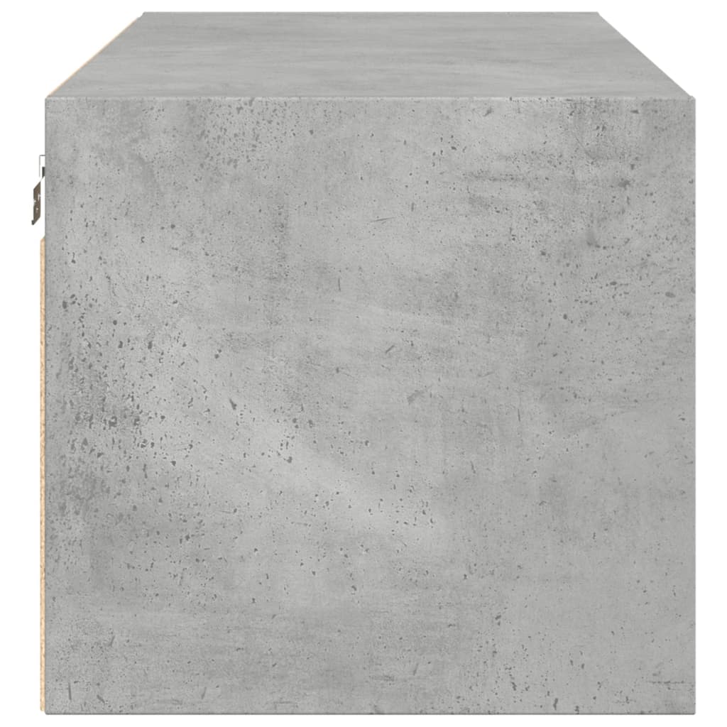Zidni ormarić sa staklenim vratima boja betona 102 x 37 x 35 cm