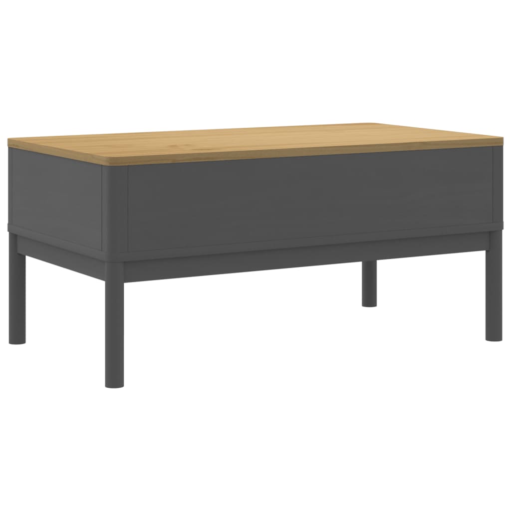 Stolić za kavu FLORO voštano sivi 99x55,5x45 cm od borovine