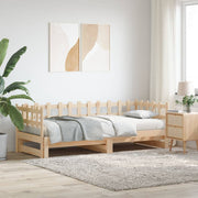 Dnevni ležaj na izvlačenje 2x (80 x 200) cm od masivne borovine