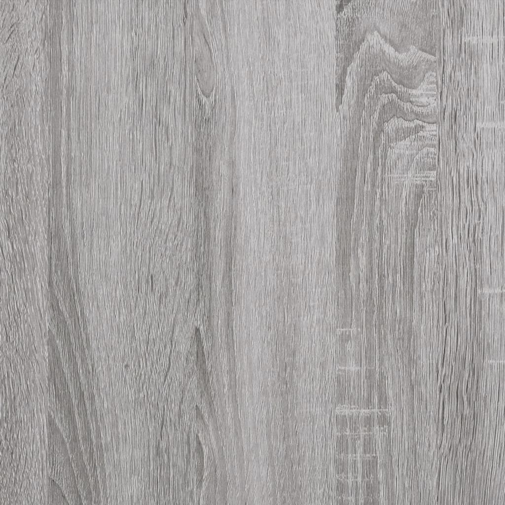 Okvir kreveta s uzglavljem LED siva boja hrasta 150x200 cm