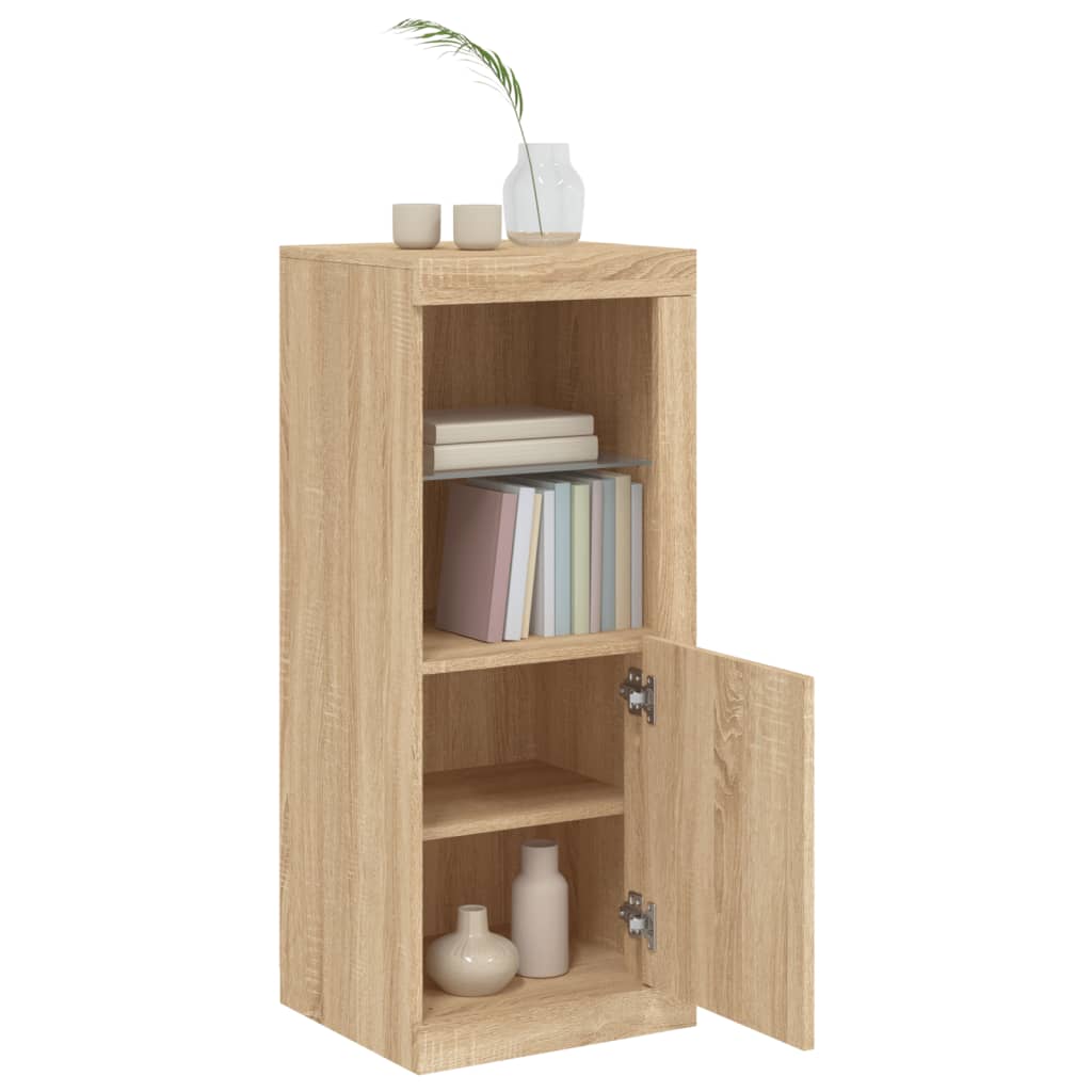 Komoda s LED svjetlima boja hrasta sonome 41x37x100 cm